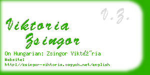 viktoria zsingor business card